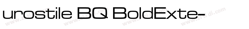 urostile BQ BoldExte字体转换